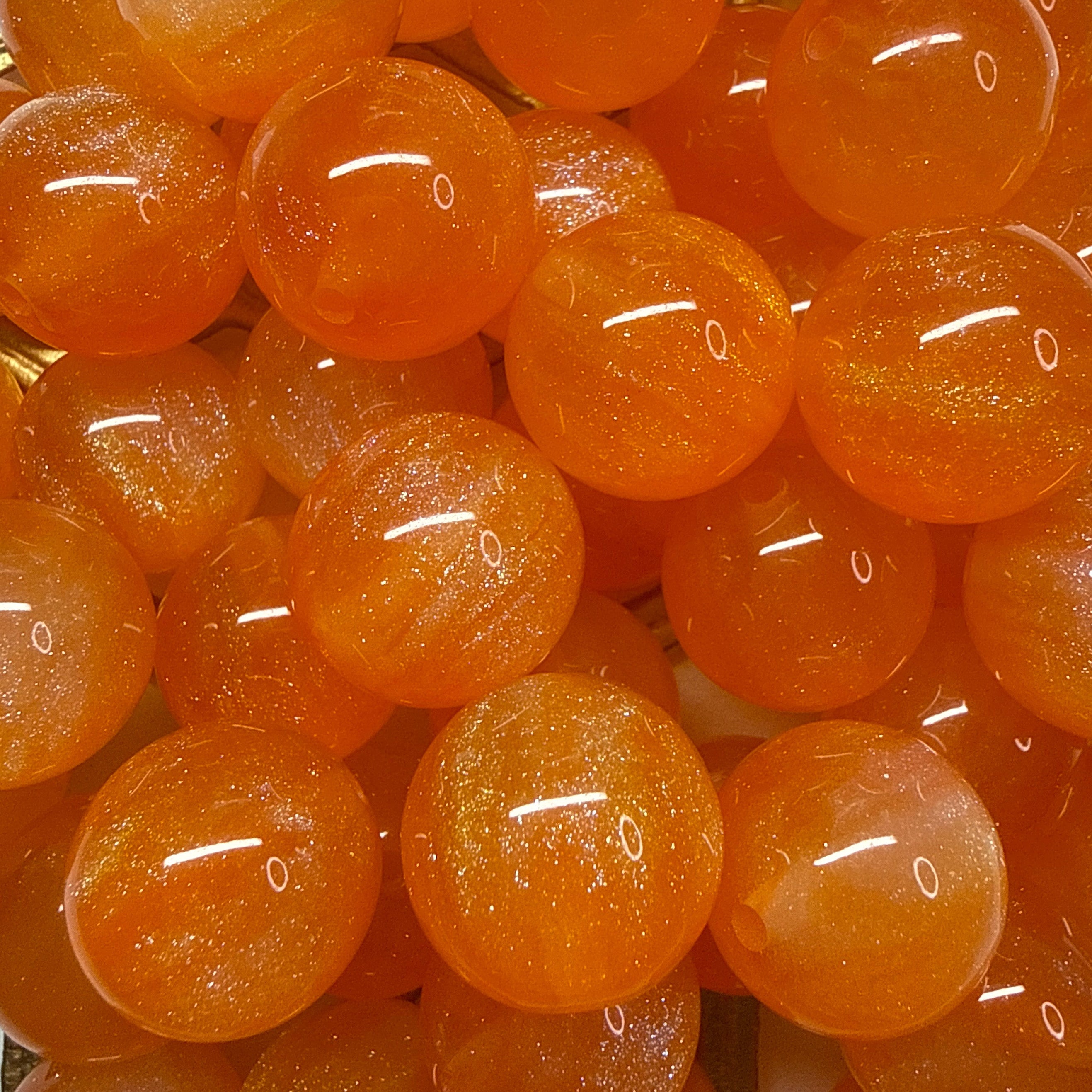 Orange bead 20mm