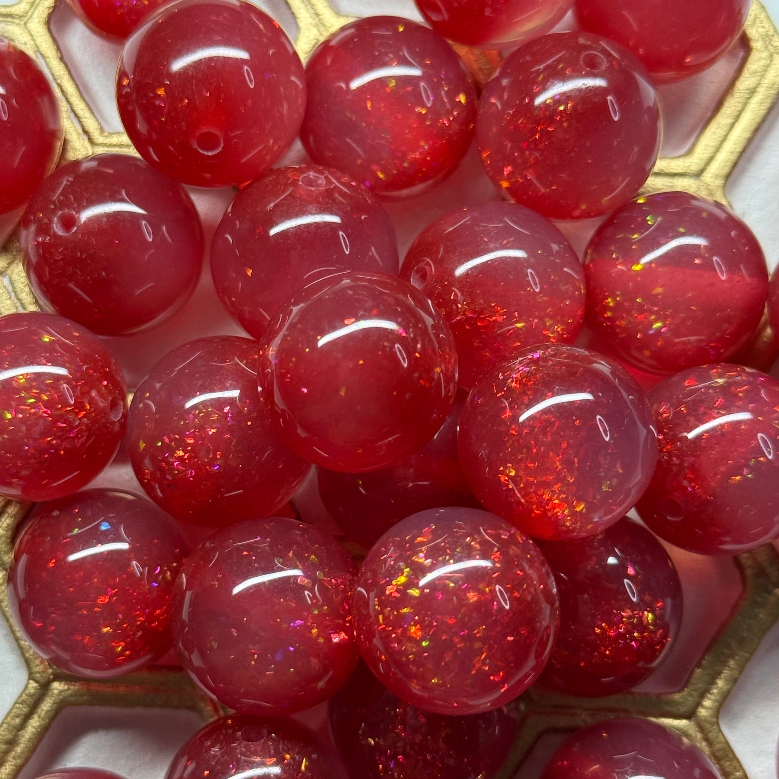 Red bead 20mm