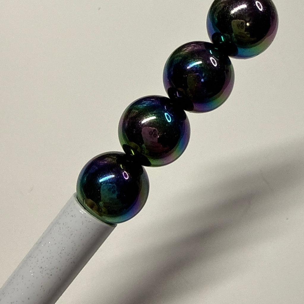 Black Iridescent bead 16mm