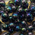 Black Iridescent bead 16mm