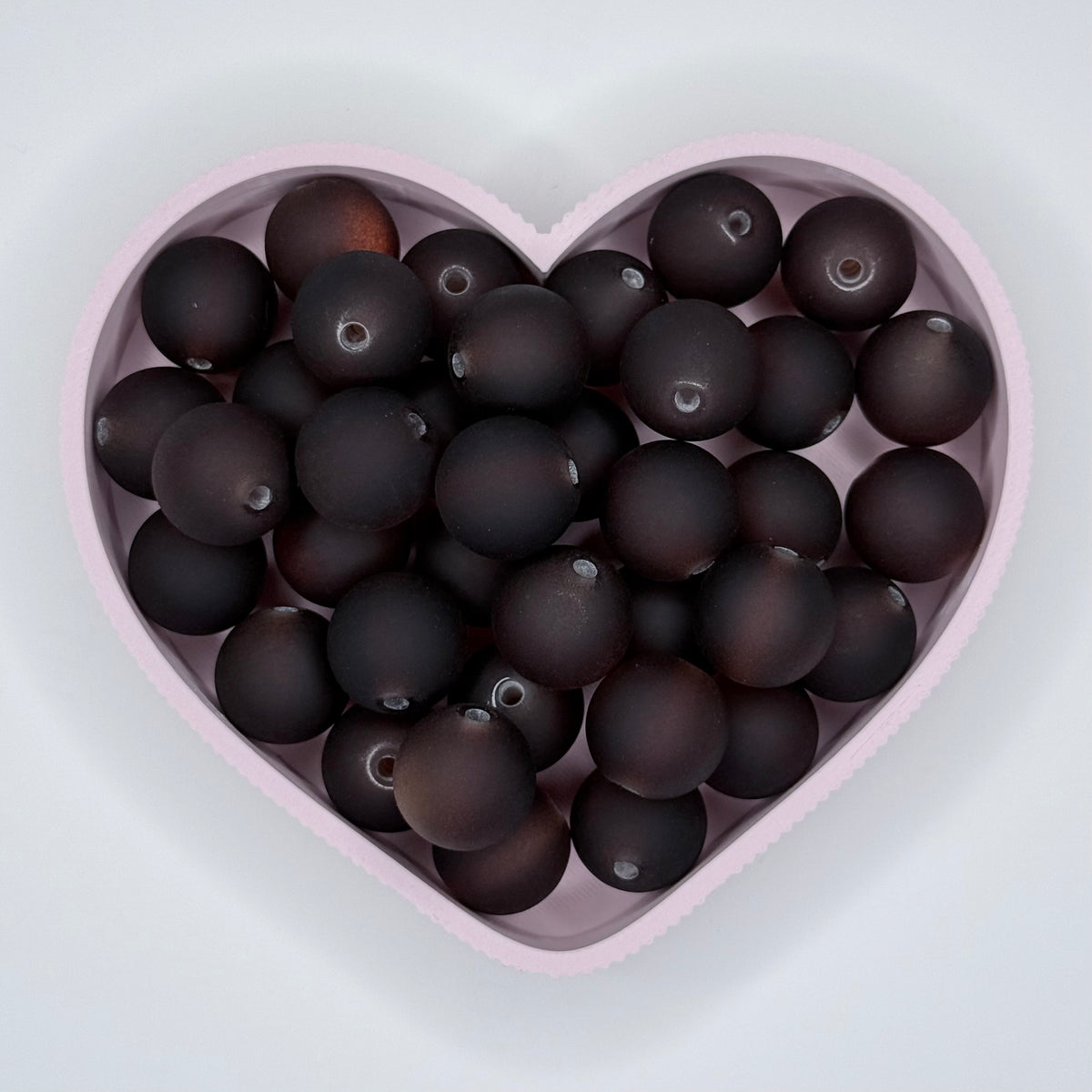 Dark brown matte cat’s eye bead 16mm