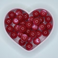 Red cat’s eye bead 16mm