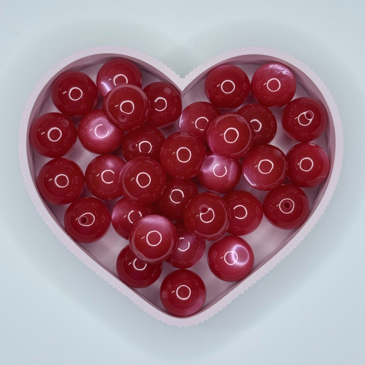 Red cat’s eye bead 16mm