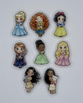 Princesses acrylic beads (8 pc set)