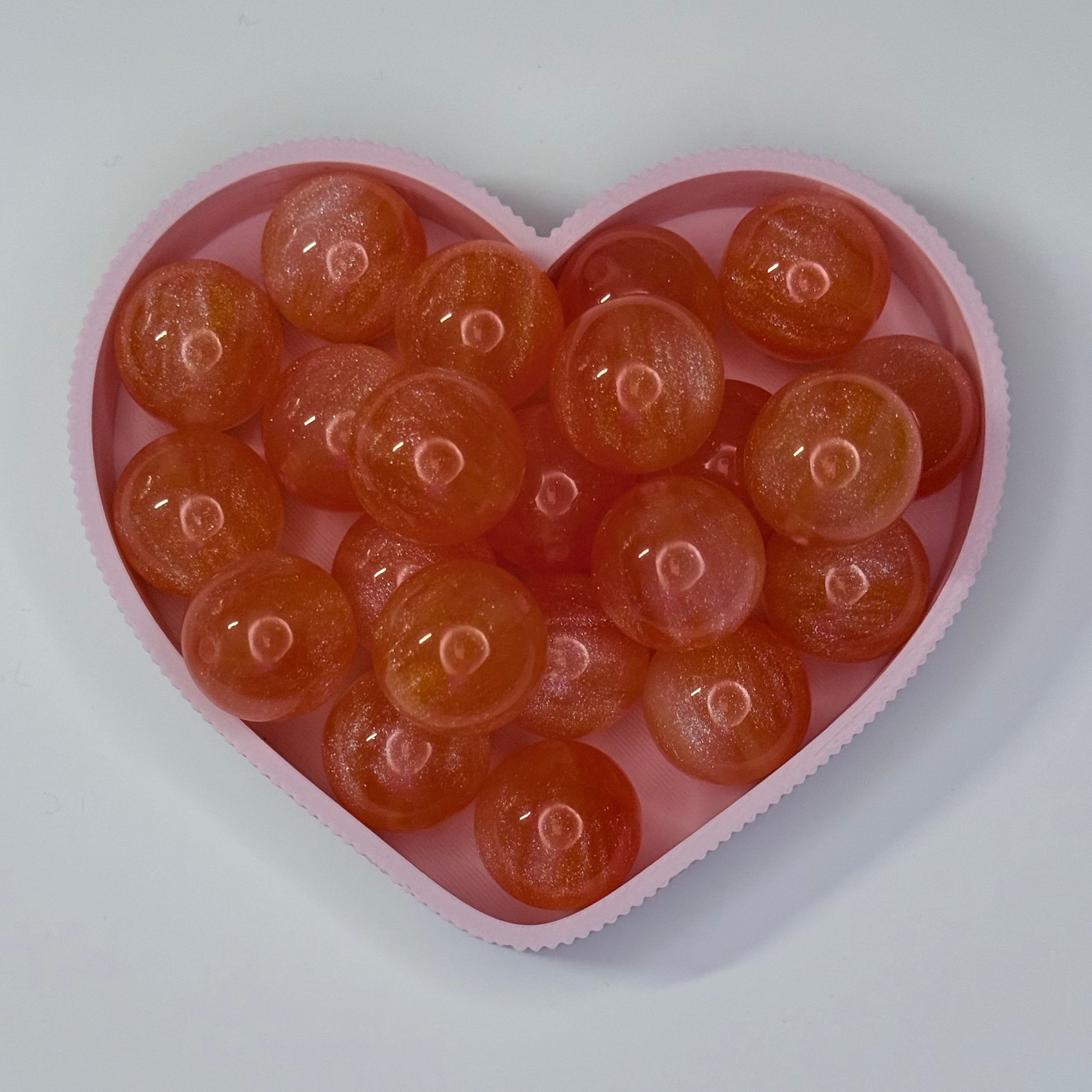 Orange bead 20mm